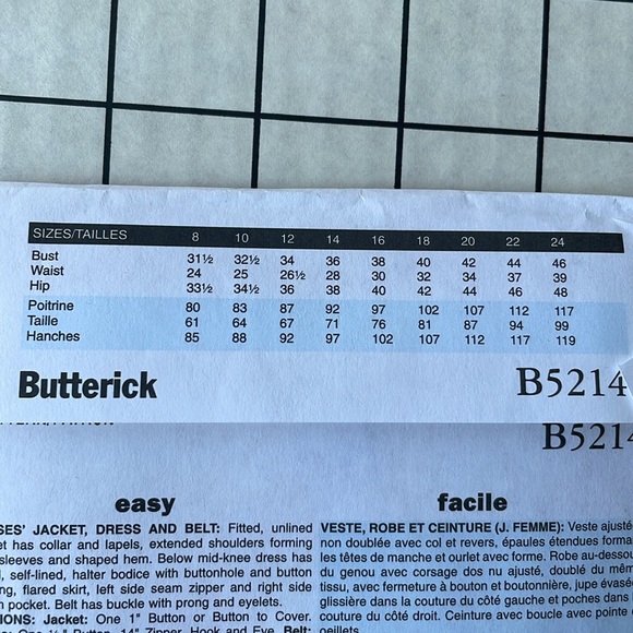 Butterick B5214 Retro '47 sewing pattern, forties style halter dress & jacket - Picture 4 of 7